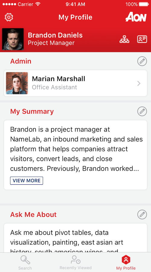 Aon PeopleFinder Mobile App screenshot 4
